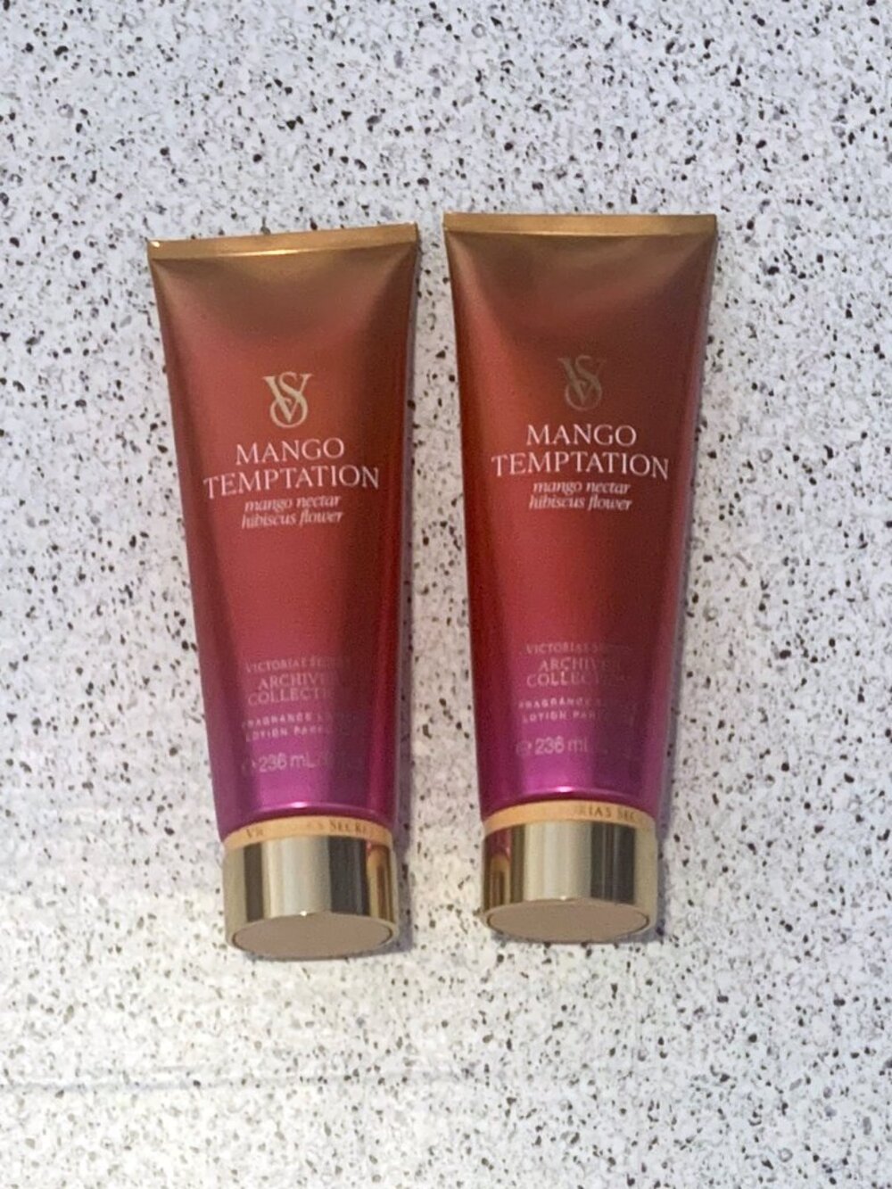 2 Pack Victoria's Secret Fragrance Body Lotion Mango Temptation 2X 8 oz